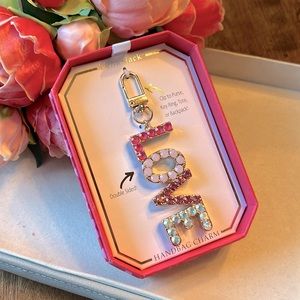 Bella Jack Valentine LOVE Handbag Purse Charm Gold Rhinestone Sparkle NIB